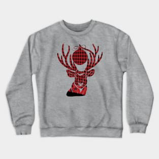 RED & BLACK DEER SNOW Crewneck Sweatshirt